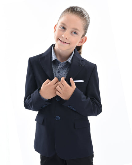 kids atelier moustache Navy Beckett Formal Dress Outfit