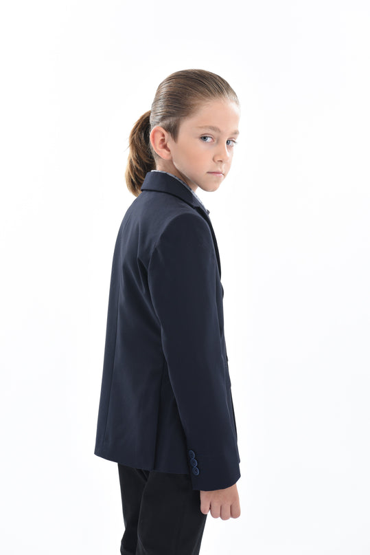 kids atelier moustache Navy Beckett Formal Dress Outfit