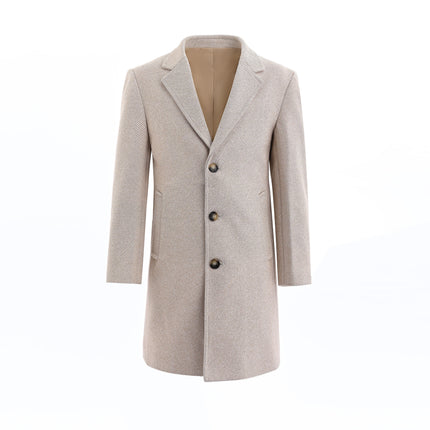 kids atelier moustache Beige Wool Overcoat