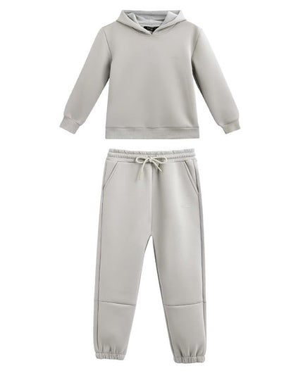 kids atelier moustache Light Gray Tracksuit Set