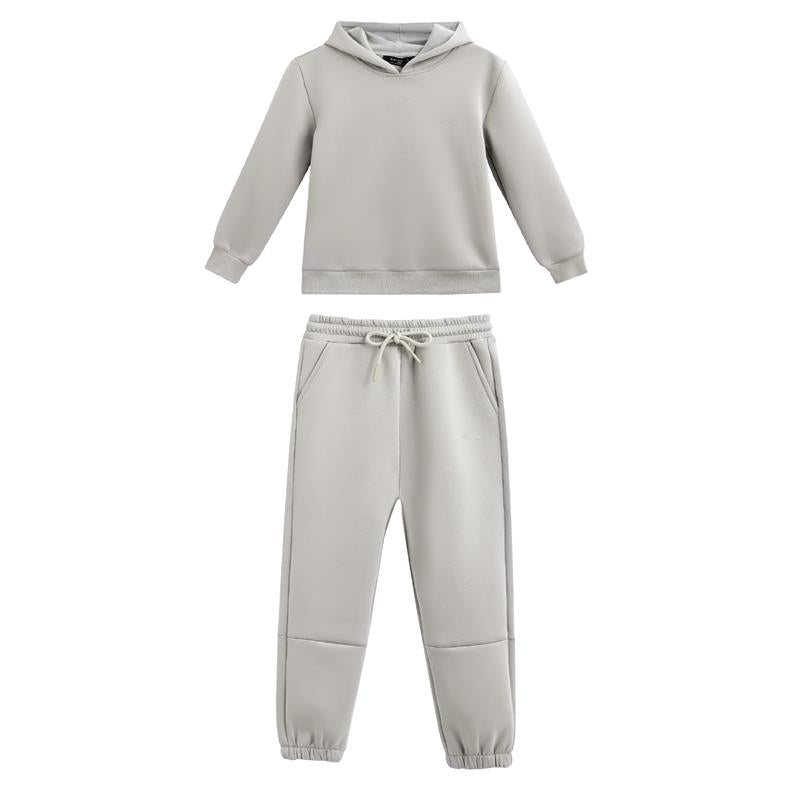 kids atelier moustache Light Gray Tracksuit Set