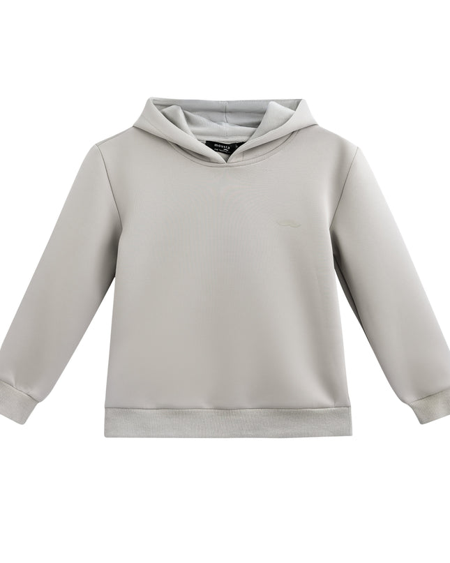 kids atelier moustache Light Gray Tracksuit Set