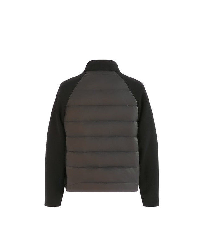 kids atelier moustache Black Quilted Zip Jacket