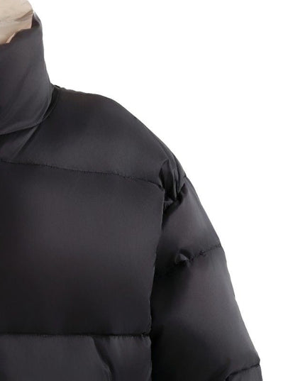 kids atelier moustache Black Quilted Puffer Jacket