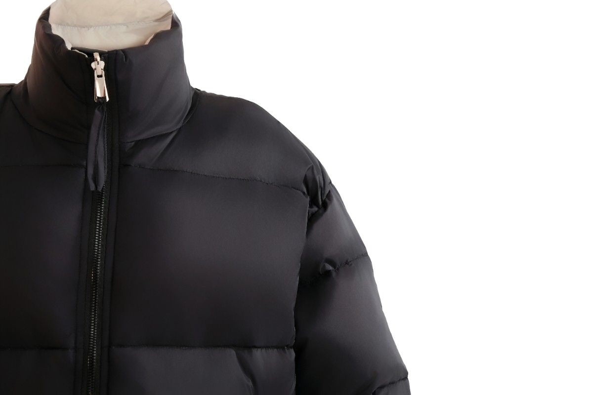 kids atelier moustache Black Quilted Puffer Jacket