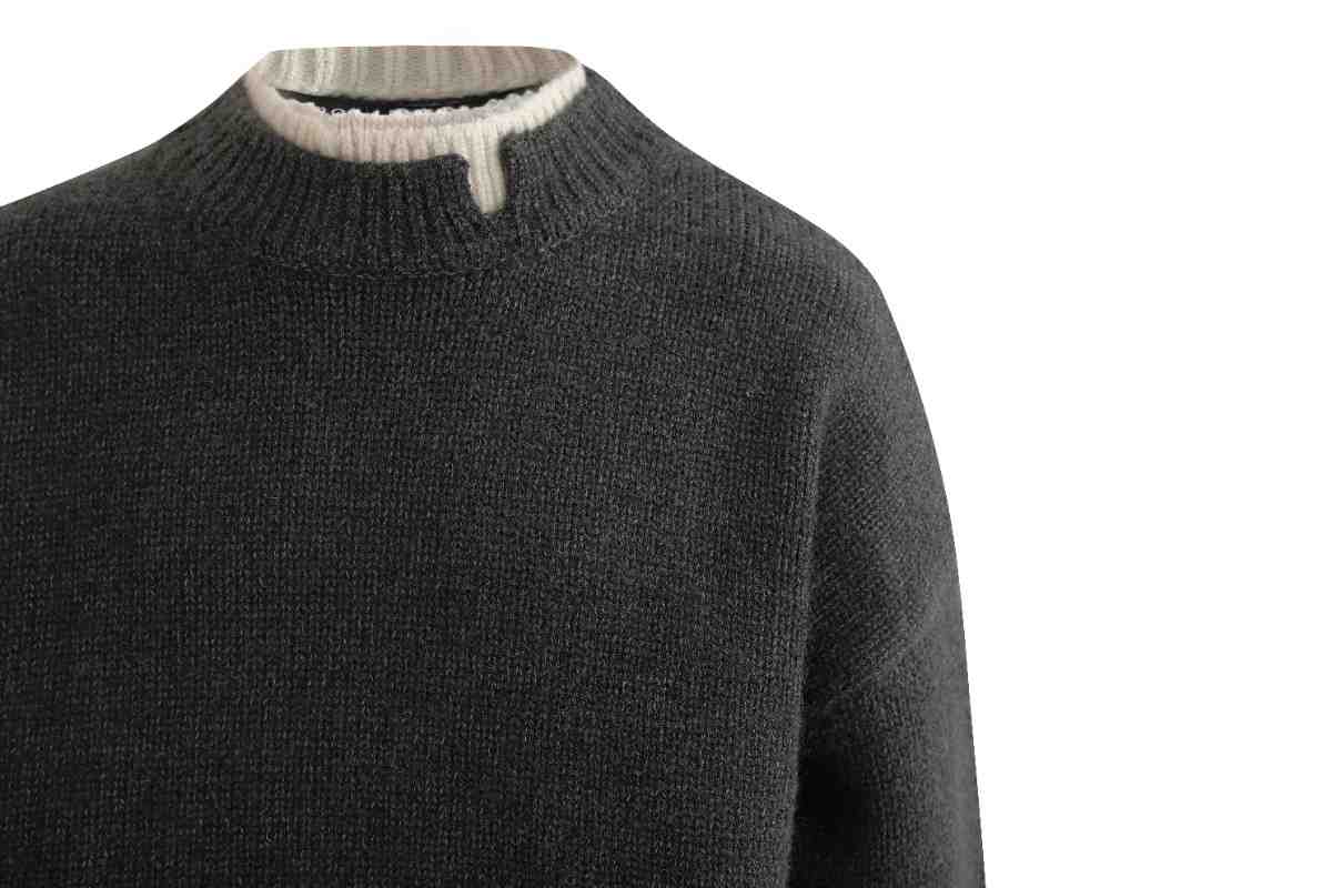 kids atelier moustache Dark Gray Classic Knit Sweater