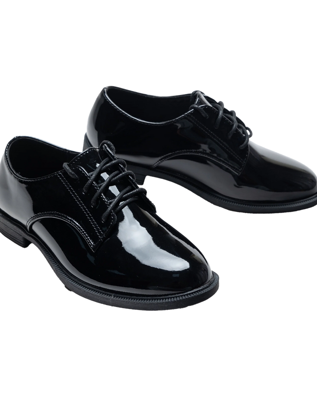 leather slip on dress shoes The Black Tux Leather Shoes In Black