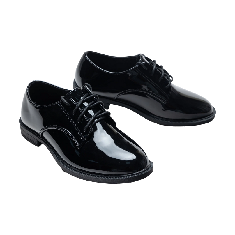 kidsatelier-moustache-Black-Oxford-Laced-Dress-Shoes