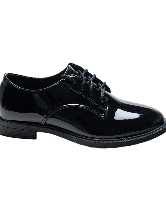 kidsatelier-moustache-Black-Oxford-Laced-Dress-Shoes