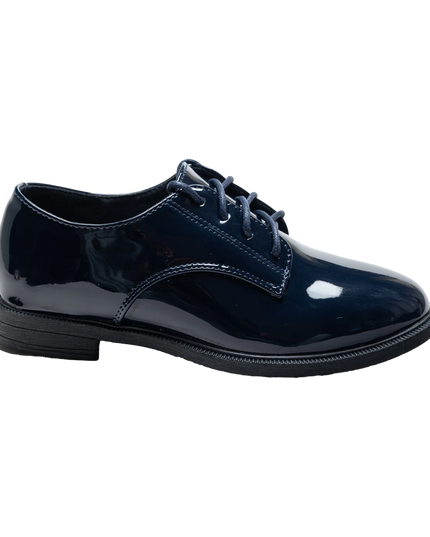 kids atelier moustache Navy Oxford Laced Dress Shoes