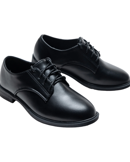 kids atelier moustache Black Derby Dress Shoes