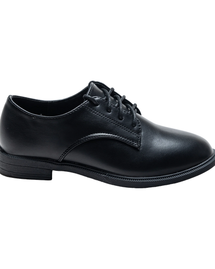 kids atelier moustache Black Derby Dress Shoes