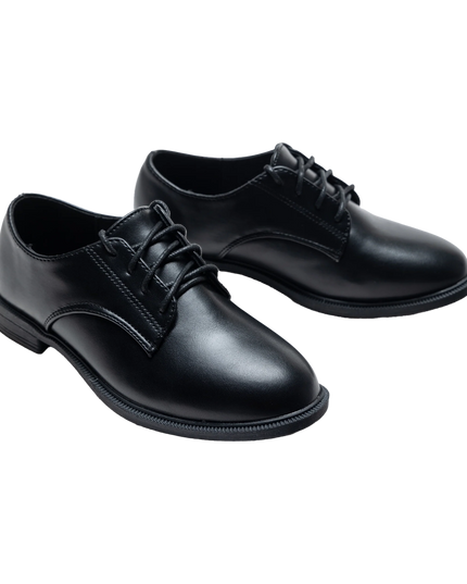 kids atelier moustache Black Derby Dress Shoes