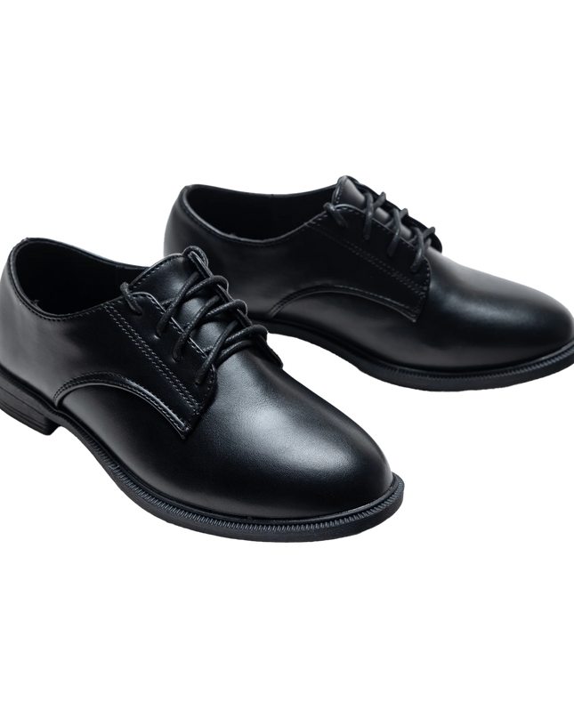 kidsatelier-moustache-Black-Derby-Dress-Shoes