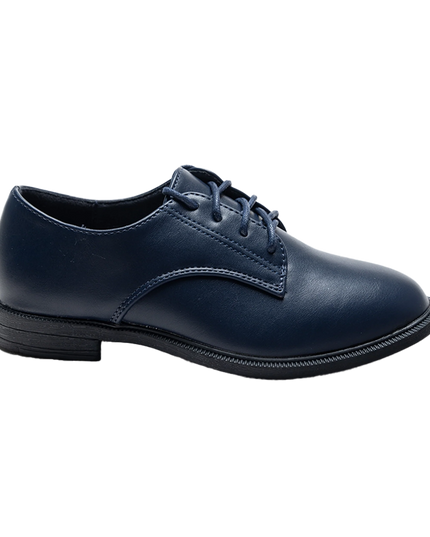 kids atelier moustache Navy Derby Dress Shoes