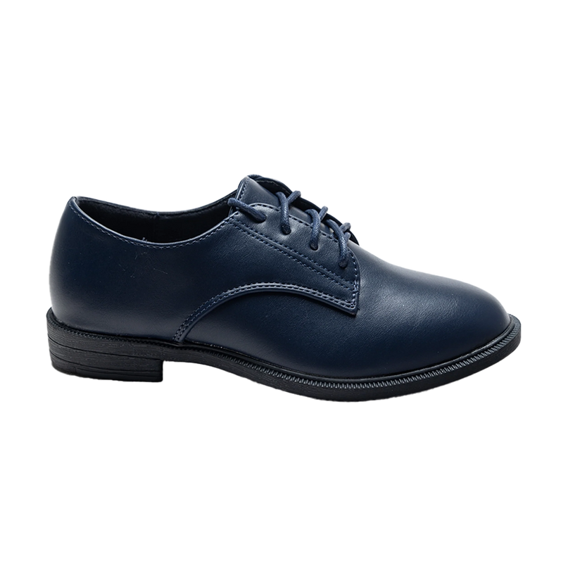 kids atelier moustache Navy Derby Dress Shoes