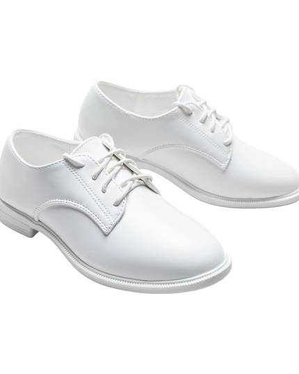 kids atelier moustache White Derby Dress Shoes