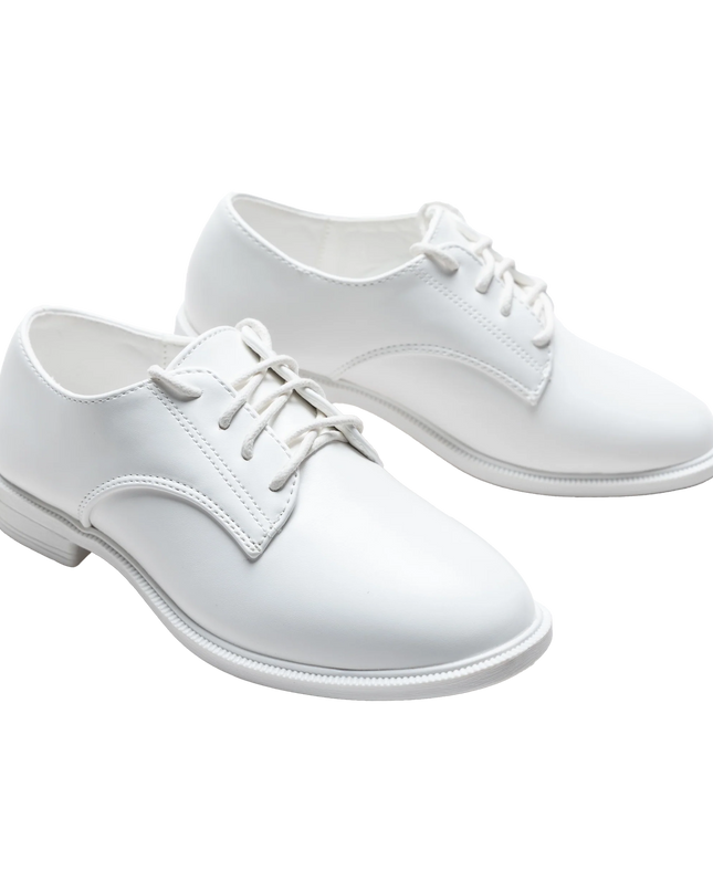 kidsatelier-moustache-White-Derby-Dress-Shoes
