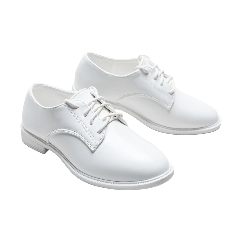kids atelier moustache White Derby Dress Shoes
