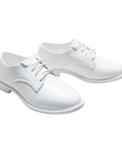 kids atelier moustache White Derby Dress Shoes