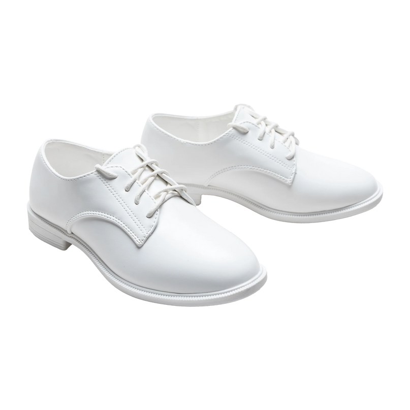 kids atelier moustache White Derby Dress Shoes