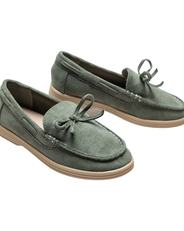 kidsatelier-moustache-Olive-Suede-Formal-Laced-Dress-Shoes