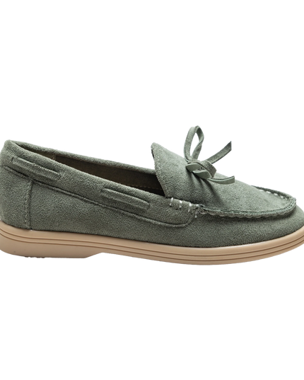 kidsatelier-moustache-Olive-Suede-Formal-Laced-Dress-Shoes