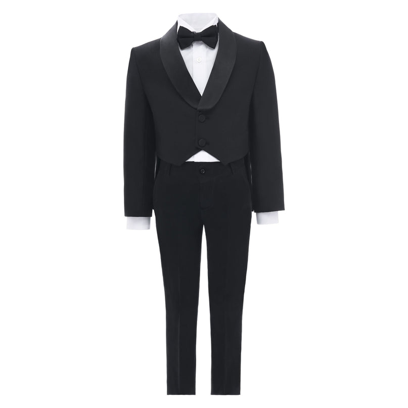 kidsatelier-moustache-Classic Black Tailcoat Suit