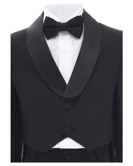 kidsatelier-moustache-Classic Black Tailcoat Suit