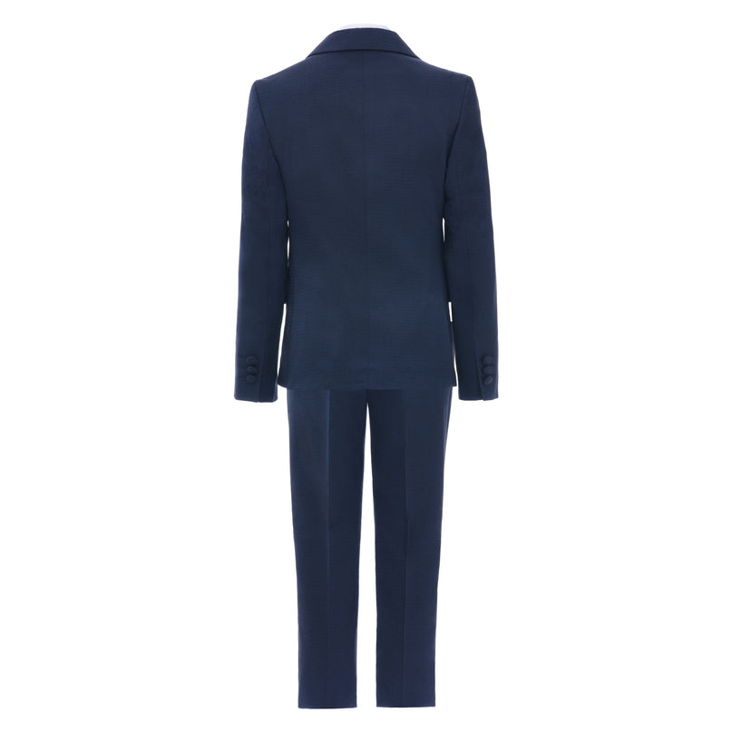 kidsatelier-moustache-Navy Blue Formal Suit