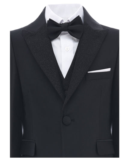 kidsatelier-moustache-Black-Classic-Glitter-Lapel-suit
