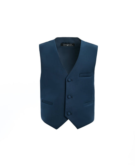 kids atelier moustache Navy Vest Bow Tie Set