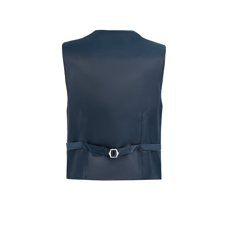 kids atelier moustache Navy Vest Bow Tie Set