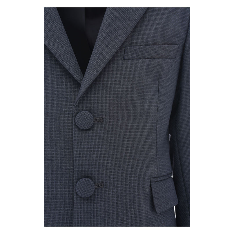 kids atelier moustache Steel Blue 5pc Peak Lapel Tuxedo