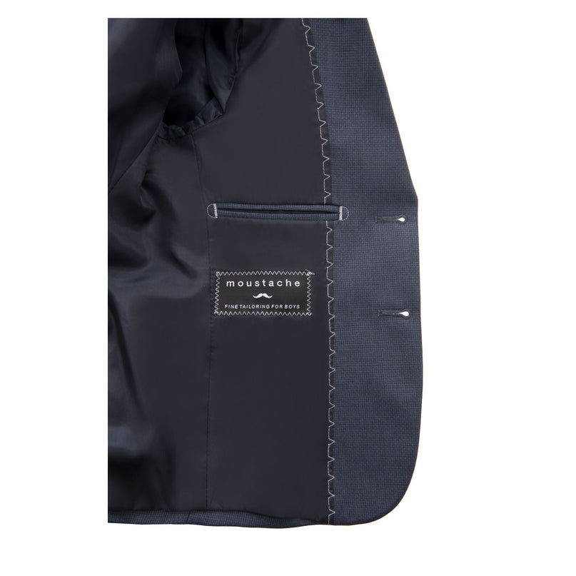 kids atelier moustache Steel Blue 5pc Peak Lapel Tuxedo