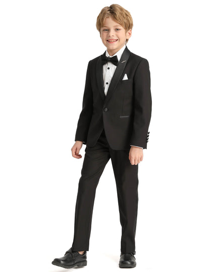 Black Moustache Shawl Lapel Tuxedo Set