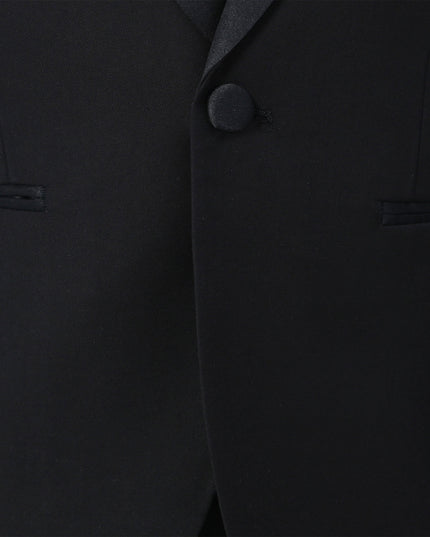 Black Moustache Shawl Lapel Tuxedo Set