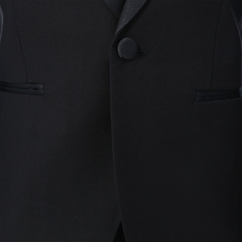 Black Moustache Shawl Lapel Tuxedo Set