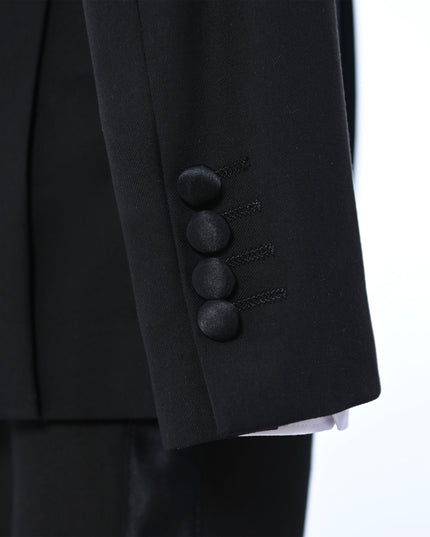Black Moustache Shawl Lapel Tuxedo Set