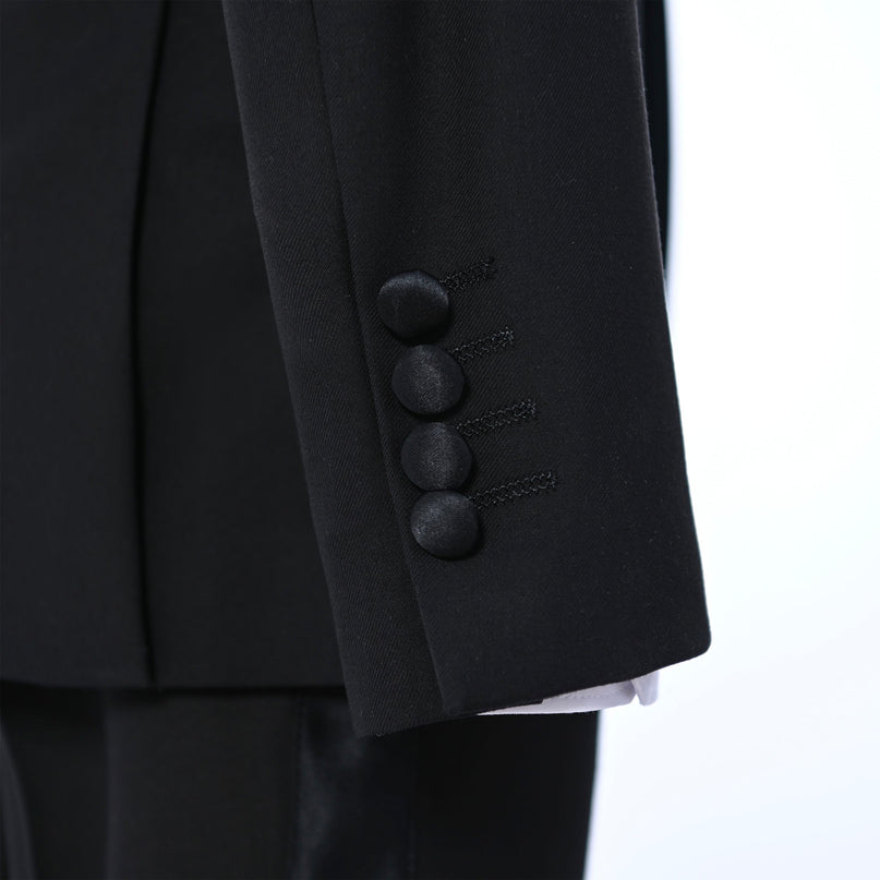 Black Moustache Shawl Lapel Tuxedo Set