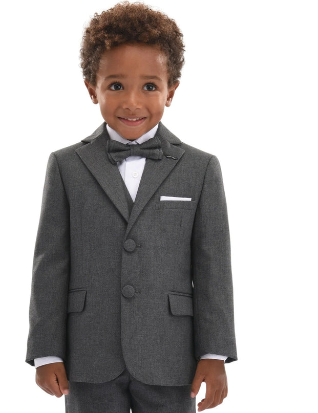 Gray 5pc Peak Lapel Tuxedo
