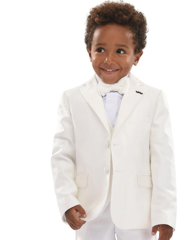 Ivory 5pc Peak Lapel Tuxedo