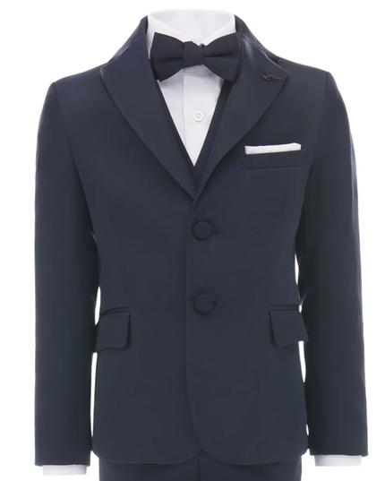 Navy Blue Peak Lapel Tuxedo