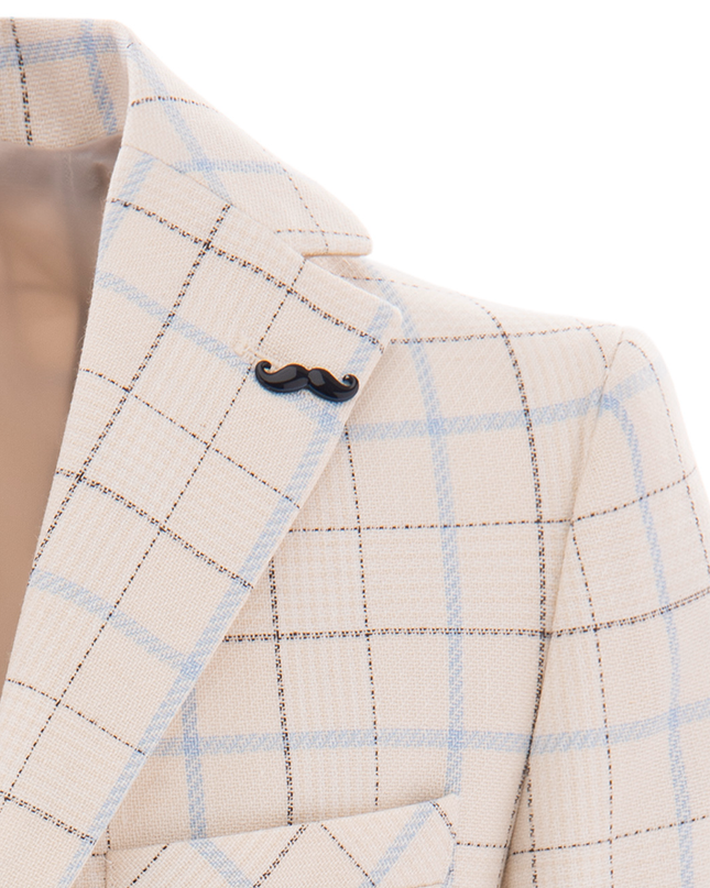 kids-atelier-moustache-kid-boy-baby-22m18-beige-plaid-print-blazer