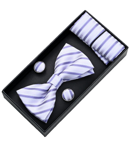 moustache-Purple-Light-Purple-striped-bowtie-set-ma42002