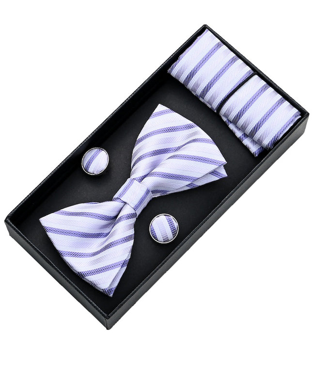 moustache-Purple-Light-Purple-striped-bowtie-set-ma42002