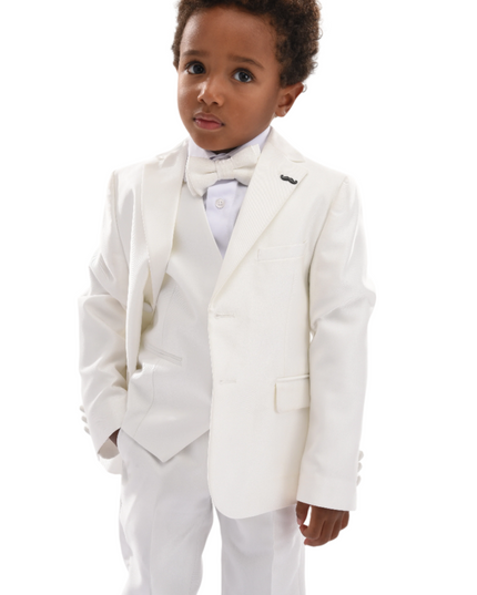 Cream 5pc Peak Lapel Tuxedo