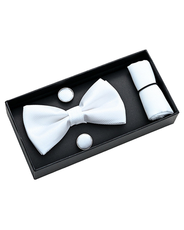 moustache-white-crosshatch-bowtie-cufflinks-square-set-ma42011