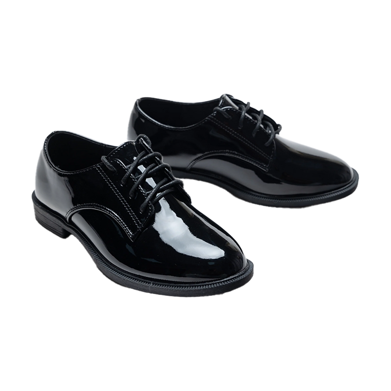 Black Oxford Laced Dress Shoes