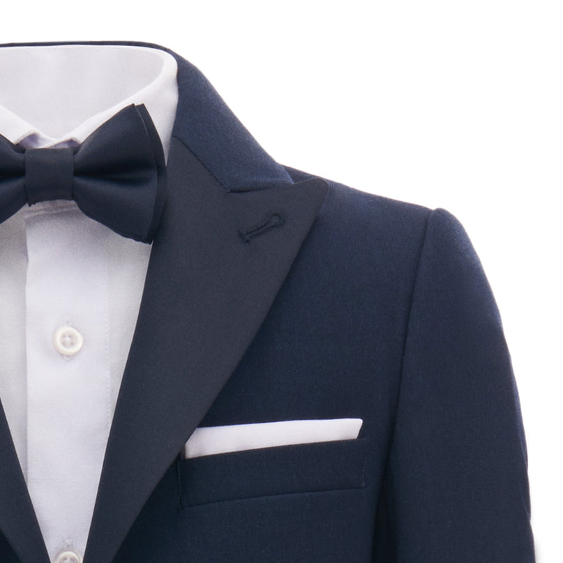 Navy Peak Lapel Suit